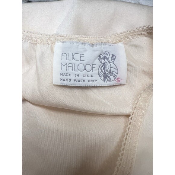 Vintage ALICE MALOOF Cream Slip Lace Under Skirt ~ Size Small Stunning Frilly - Picture 4 of 8
